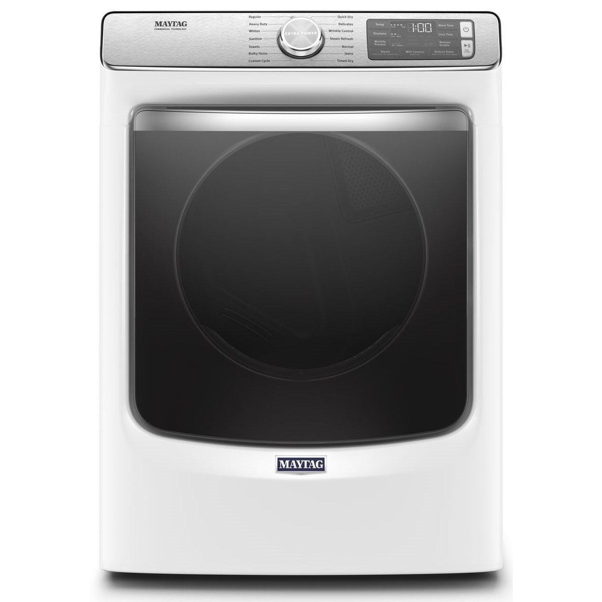 Maytag MGD8630HW 7.3 Cu. Ft. Smart Front Load Gas Dryer with Extra